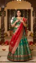 Green Banarasi Silk