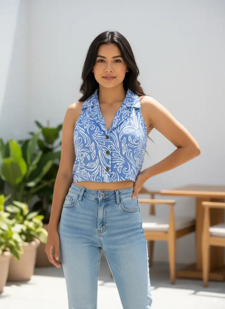 Women’s Sleeveless Crop Top