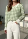 Checkered knit