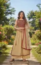 Gold Anarkali Suit
