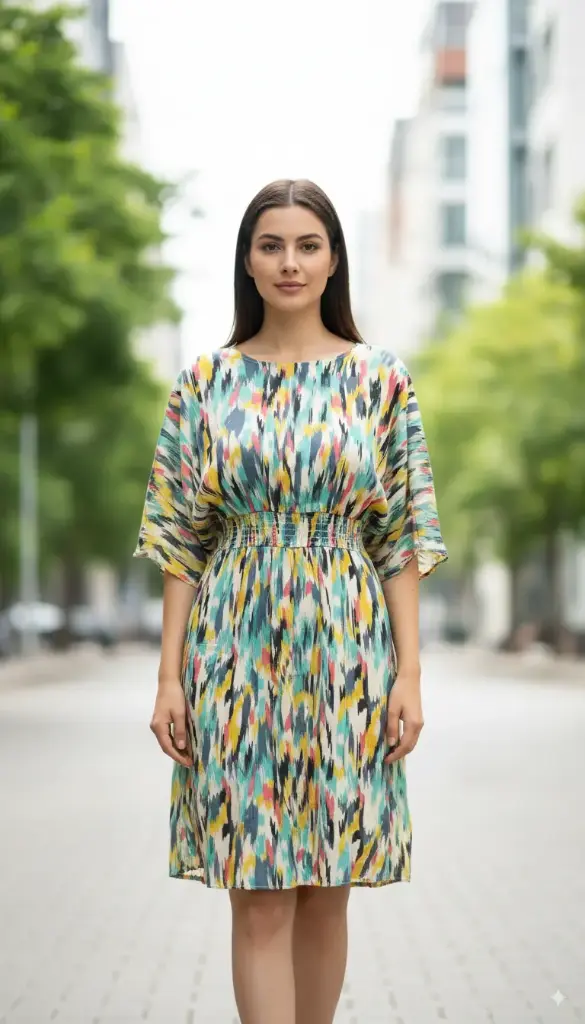 Multicolor Ikat