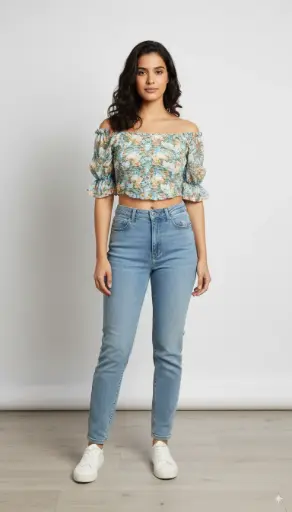 Smocked Crop Top
